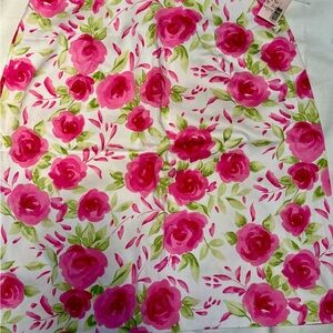 Vintage Dressbarn Pink Floral Skirt Size 6 Cotton Blend USA NWT 90s Y2K Cottage